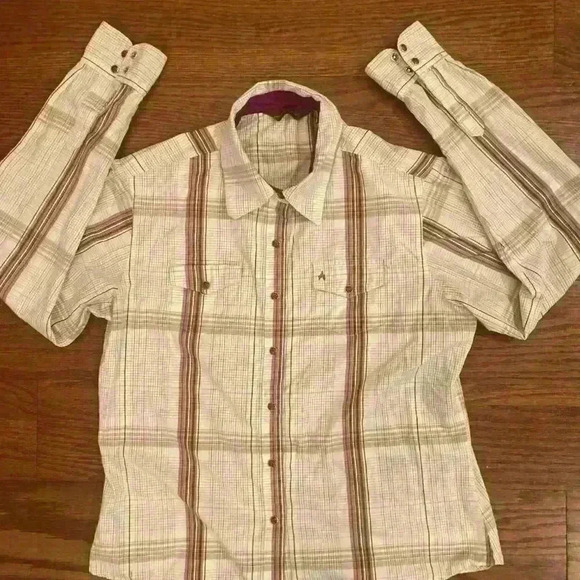 Aura Women's Wrangler Pearl Snap Western Rodeo Shirt Size Medium Rodeo - Picture 10 of 13